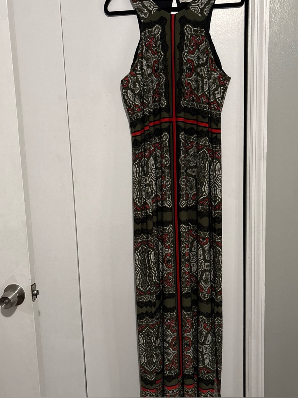Women's Maxi Dress Sixe 18/20W Multicolor Casual Sleeveless Boho Resort Vacation